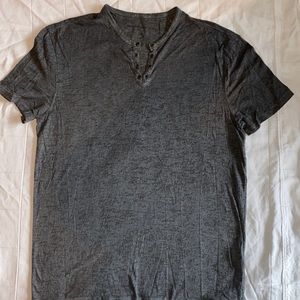 John Varvatos Grey Burn out TShirt